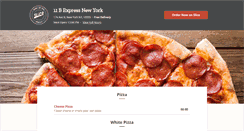 Desktop Screenshot of 11bexpresspizza.com